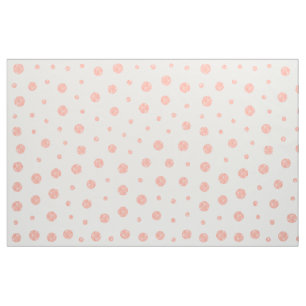 Elegant polka dots - Soft Pink Gold White Stof