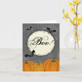 Elegant Pomkins and Bats Kaart (Gele Bloem)