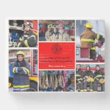 Élégant pompier retraité cadeau boîte personnalisé