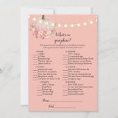 Elegant pompoen op je Baby shower Kaart (Voorkant)