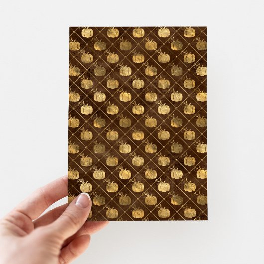 Elegant Pompoen Thanksgiving Diner Party Kaart