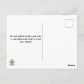 Elegant Poppies Black Birthday Invitation (Dos)