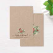 Elégant Poppy Floral Elevant Collier Kraft (Bureau)