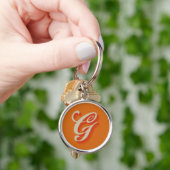 Élégant porte-clés monogramme « G » – Initiale per (main)