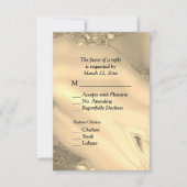 Elégant Porte en marbre doré RSVP avec choix de me (Devant)