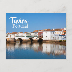 Elegant Portugal Romeinse brug in Tavira Briefkaart