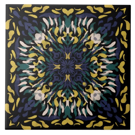 Elegant Portugees Middellandse Zee Tegeltje (Voorkant)