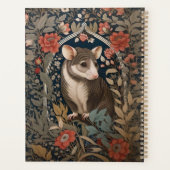 Elegant Possum William Morris geïnspireerd Bloemen Planner (Achterkant)