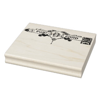 Elegant Post Kaart Rubberstempel