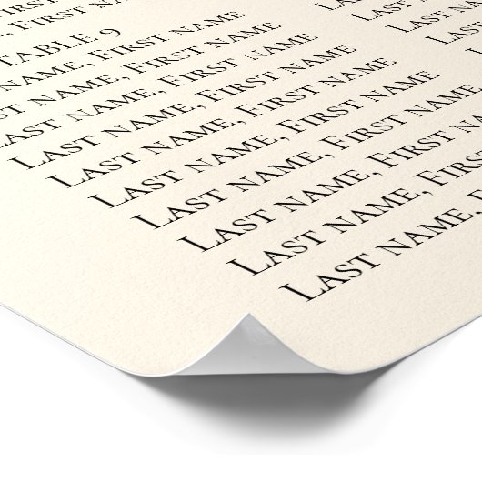 Élégant Poster de Mariage Floral Automne (Coin)