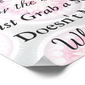 Elegant Poster Wedding Silver en Roze (Hoek)