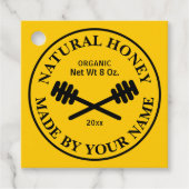 Élégant pot de miel les étiquettes de faveur pour  (Devant)