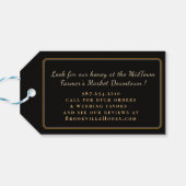 Élégant pot de miel ou panier cadeau Étiquette de  (Dos Horizontal)