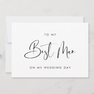 Élégant pour mon meilleur homme sur ma carte de jo