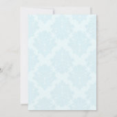 Elégant Pram Boy Baby Shower Invitations (Dos)