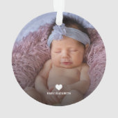 Elégant Premier Noël Grand-parents Photo Floral (dos)