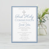 Élégant premier saint Invitations de communion pou (Debout devant)