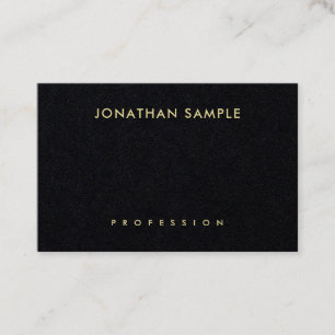 Elegant Premium Black Gold look Tekst modern desig Visitekaartje