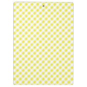 elegant preppy geel het patroonmonogram van de klembord (Achterkant)