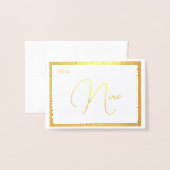 Élégant Présentoir de Numéro de Table de Mariage e (Derrière avec enveloppe)