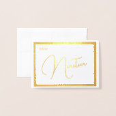 Élégant Présentoir de Numéro de Table de Mariage e (Derrière avec enveloppe)