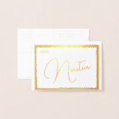Élégant Présentoir de Numéro de Table de Mariage e (Devant avec enveloppe)