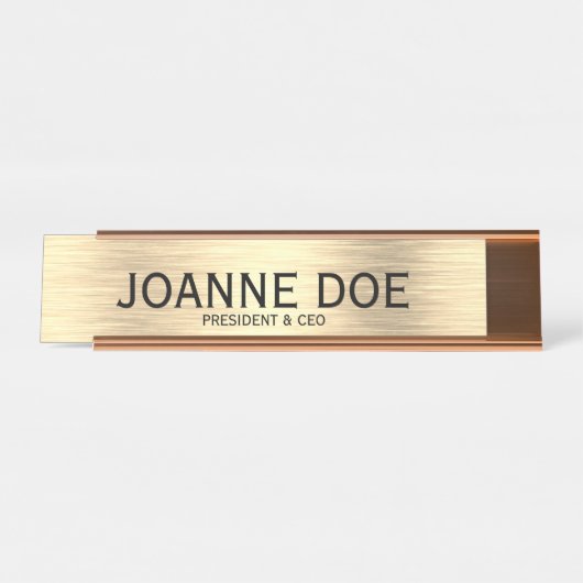 Élégant président et chef de la direction Plaque d (Devant)