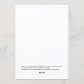 Elegant President's Day Gala Fundraiser Kaart (Achterkant)