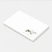 Elegant Prettig Kerstfeest Post-it® Notes (Schuin)