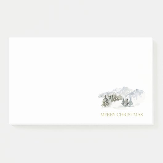 Elegant Prettig Kerstfeest Post-it® Notes (Voorkant)