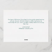 Elegant Prettige feestdagen Custom Green Forest Go (Achterkant)