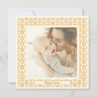 Elegant Pretty Pastel Chic Photo Happy Easter Eggs Feestdagenkaart