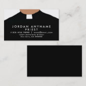 Elegant Priest Collar Visitekaartje (Voorkant / Achterkant)