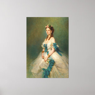 Elegant Princess Alexandra Portrait Canvas Afdruk