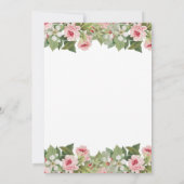 Elégant printemps fleuri / faire-part de mariage d (Dos)