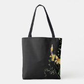 Elégant printemps noir floral Boho mignonne Sac fo (Dos)