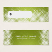 Élégant Prix Tag Glamour Étincelles Lime (Devant & derrière)