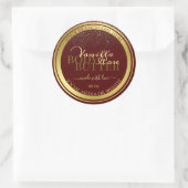 Elegant Product Packaging Labels Bourgogne en Gold (Tas)