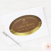 Elegant Product Packaging Labels in bruin en goud (Envelop)