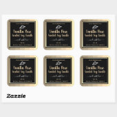 Elegant Product Verpakking Goud en Zwart Etiketten (Vel)