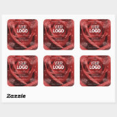 Élégant produit Étiquette Red Rose Palm Feuille Lo (Feuille)
