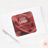 Élégant produit Étiquette Red Rose Palm Feuille Lo (Enveloppe)