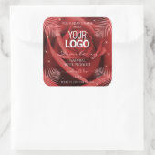Élégant produit Étiquette Red Rose Palm Feuille Lo (Sac)