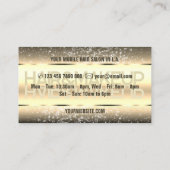 Élégant produit Parties scintillant Étiquettes Or  (Dos)