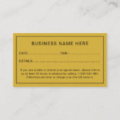 Elegant Professional Appointment Card Design Afsprakenkaartje (Achterkant)