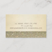 Elegant Professional Chic Luxury, Glittery, Lace Visitekaartje (Achterkant)