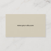 Elegant Professional Damask Floral Pattern Visitekaartje (Achterkant)