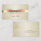 Elegant Professional, Faux Lashes Reference Kaart (Voorkant / Achterkant)