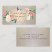 Elegant Professional , Flowers Visitekaartje (Voorkant / Achterkant)