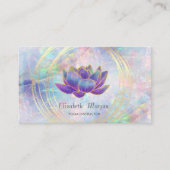 Elegant Professional, Gold Circles Lotus Opal Visitekaartje (Voorkant)